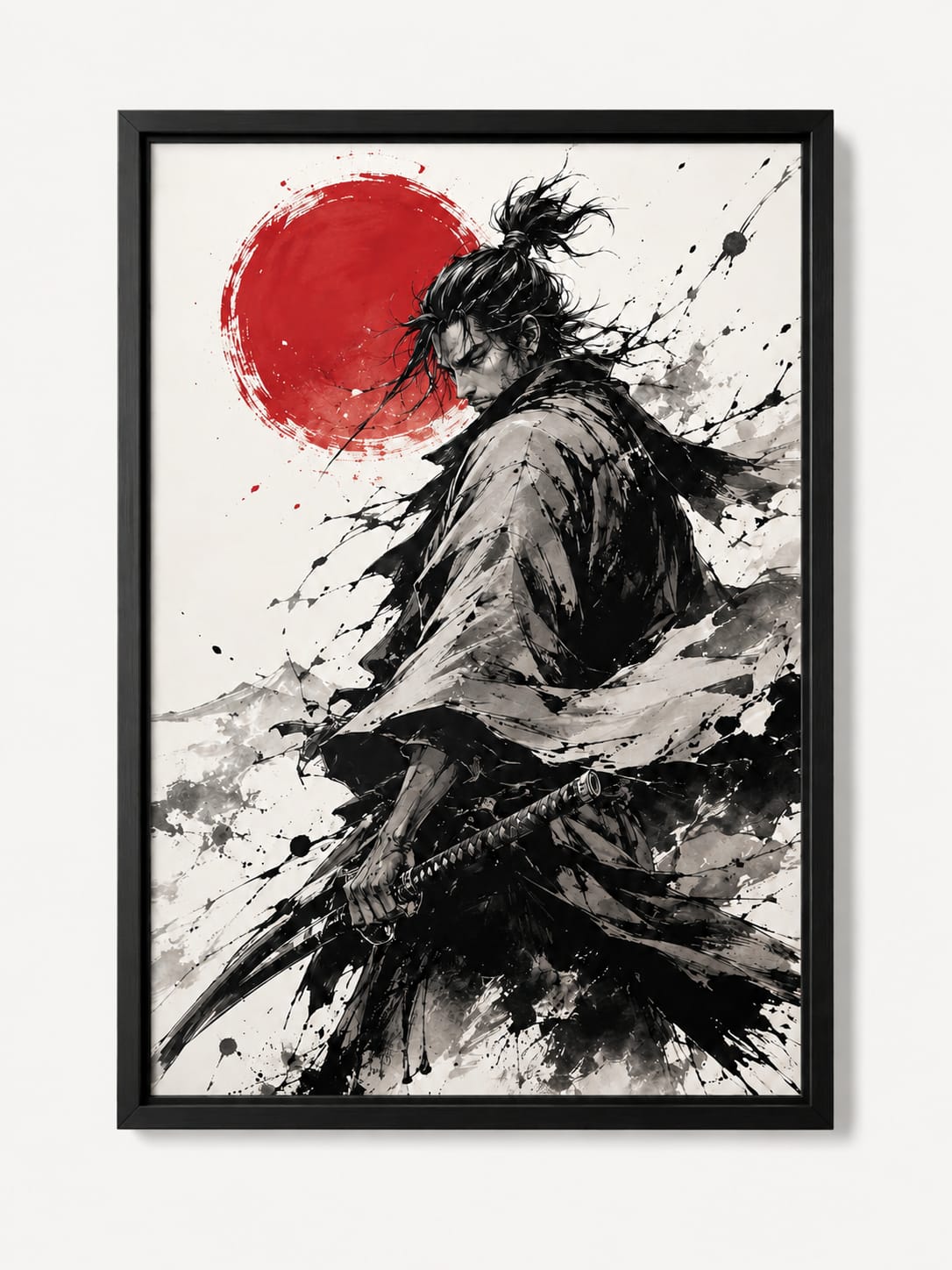 Samurai Ink Framed Wall Art