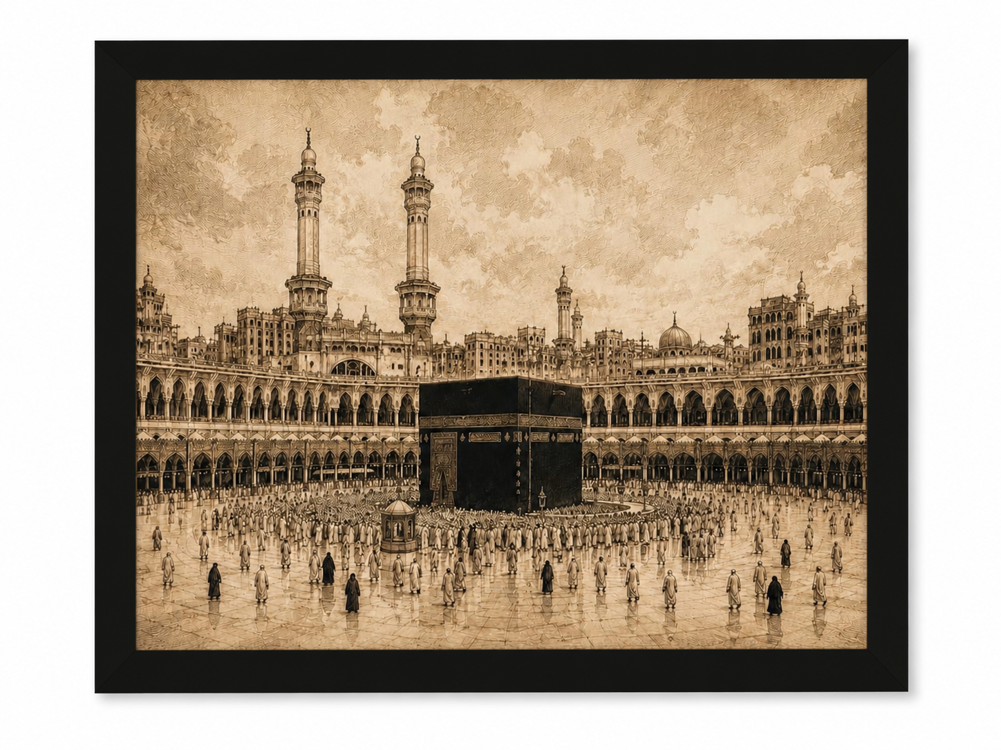 Sacred Kaaba Heritage Framed Wall Art