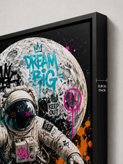 Astronaut Street Art Framed Wall Decor