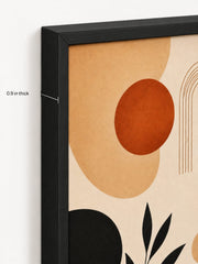 Terracotta Balance Modern Abstract Wooden Frame