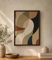 Quiet Geometry Modern Abstract Art Frame