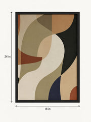 Quiet Geometry Modern Abstract Art Frame