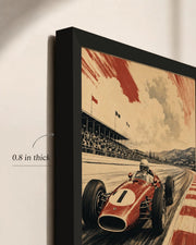 Vintage Grand Prix Racing Framed Wall Art