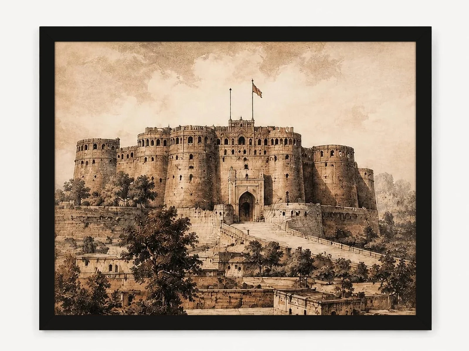 Shahi Qila Lahore Heritage Frame