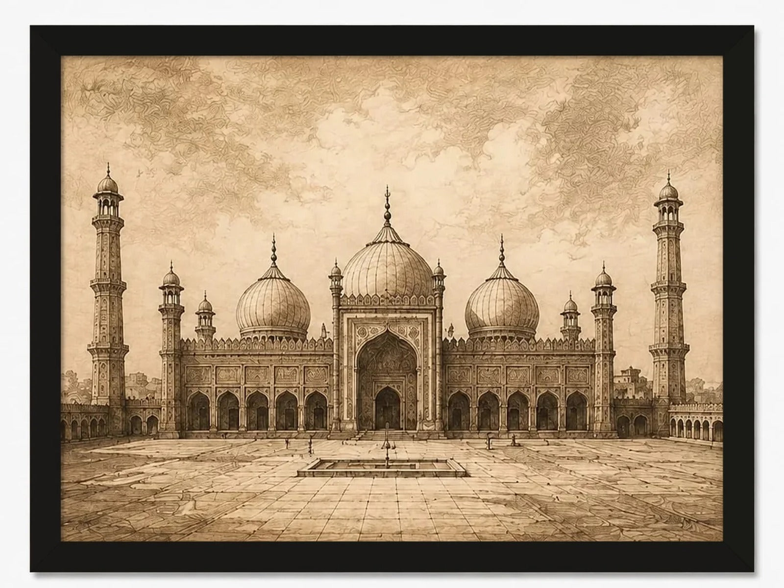 Badshahi Masjid Heritage Frame