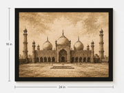 Badshahi Masjid Heritage Frame
