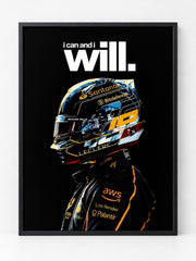 I Can & I Will Formula Racing Statement Frame