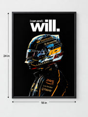 I Can & I Will Formula Racing Statement Frame