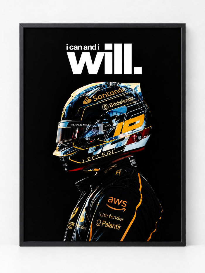I Can & I Will Formula Racing Statement Frame