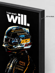 I Can & I Will Formula Racing Statement Frame