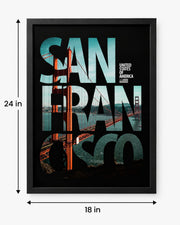 San Francisco Golden Gate Urban Statement Frame