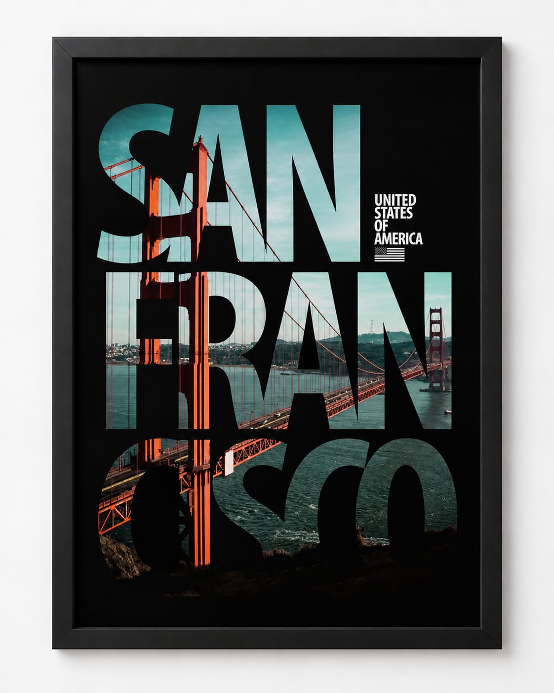 San Francisco Golden Gate Urban Statement Frame