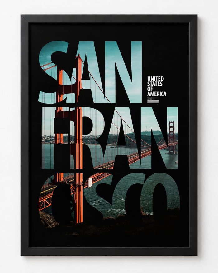 San Francisco Golden Gate Urban Statement Frame